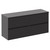Montego Graphite Grey 1200mm Wall Mounted Vanity Unit for Countertop Basins with 4 Drawers Left Hand View