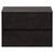 Montego Metallic Slate 800mm Wall Mounted Vanity Unit for Countertop Basins with 2 Drawers View from Front
