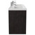 Montego Metallic Slate 1200mm Wall Mounted Vanity Unit with Polymarble Double Basin and 4 Drawers Side View