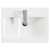Montego Graphite Grey 500mm Wall Mounted Vanity Unit with 1 Tap Hole Basin and 2 Drawers Top View