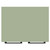 Napoli Olive Green 500mm Floor Standing Vanity Unit for Countertop Basins with 2 Doors and Gunmetal Grey Handles Top View
