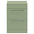 Napoli Olive Green 600mm Floor Standing Vanity Unit for Countertop Basins with 2 Drawers and Polished Chrome Handles Front View