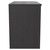Montego Graphite Grey 800mm Wall Mounted Vanity Unit for Countertop Basins with 2 Drawers Side View