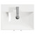 Horizon Graphite Grey 500mm Wall Mounted Vanity Unit with 1 Tap Hole Slim Edge Basin and 2 Doors with Polished Chrome Handles Top View