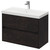 Montego Metallic Slate 800mm Wall Mounted Vanity Unit with 1 Tap Hole Slim Edge Basin and 2 Drawers Right Hand View