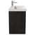 Montego Metallic Slate 800mm Wall Mounted Vanity Unit with 1 Tap Hole Slim Edge Basin and 2 Drawers View from Side