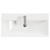 Montego Metallic Slate 800mm Wall Mounted Vanity Unit with 1 Tap Hole Slim Edge Basin and 2 Drawers View from Top