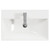 Montego Metallic Slate 600mm Wall Mounted Vanity Unit with 1 Tap Hole Slim Edge Basin and 2 Drawers View from Top