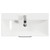 Horizon Graphite Grey 800mm Wall Mounted Vanity Unit with 1 Tap Hole Slim Edge Basin and 2 Drawers with Polished Chrome Handles Top View