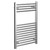 Pizarro Chrome 800mm x 600mm Straight Heated Towel Rail Left Hand View