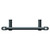 Pizarro Anthracite 800mm x 400mm Straight Heated Towel Rail Top View