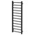 Colore Cohen Matt Black 1200mm x 500mm Straight Heated Towel Rail Right Hand View