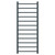 Cohen Anthracite 1200mm x 500mm Straight Heated Towel Rail Front View