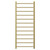Colore Cohen Brushed Brass 1200mm x 500mm Straight Heated Towel Rail Front View