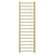 Colore Cohen Brushed Brass 1600mm x 500mm Straight Heated Towel Rail Front View