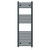 Pizarro Anthracite 1200mm x 400mm Straight Electric Heated Towel Rail Front View