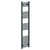 Pizarro Anthracite 1600mm x 400mm Straight Electric Heated Towel Rail Left Hand View