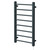 Cohen Anthracite 800mm x 500mm Straight Electric Heated Towel Rail Right Hand Side View
