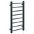 Cohen Anthracite 800mm x 500mm Straight Electric Heated Towel Rail Left Hand Side View