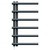 Mason Anthracite 850mm x 500mm Designer Electric Heated Towel Rail Front View