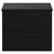 Napoli 390 Nero Oak 600mm Wall Mounted Vanity Unit for Countertop Basins with 2 Drawers and Gunmetal Grey Handles Front View