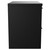 Napoli 390 Nero Oak 600mm Wall Mounted Vanity Unit for Countertop Basins with 2 Drawers and Gunmetal Grey Handles Side View