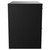 Napoli 390 Nero Oak 600mm Wall Mounted Vanity Unit for Countertop Basins with 2 Drawers and Polished Chrome Handles Side View