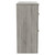 Napoli 390 Molina Ash 800mm Floor Standing Vanity Unit for Countertop Basins with 2 Drawers and Brushed Brass Handles Side View
