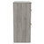 Napoli 390 Molina Ash 600mm Floor Standing Vanity Unit for Countertop Basins with 2 Drawers and Brushed Brass Handles Side View