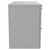 Napoli 390 Gloss Grey Pearl 800mm Wall Mounted Vanity Unit for Countertop Basins with 2 Drawers and Polished Chrome Handles Side View