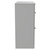 Napoli 390 Gloss Grey Pearl 800mm Floor Standing Vanity Unit for Countertop Basins with 2 Drawers and Gunmetal Grey Handles Side View