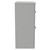 Napoli 390 Gloss Grey Pearl 600mm Floor Standing Vanity Unit for Countertop Basins with 2 Drawers and Gunmetal Grey Handles Side View