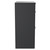 Napoli 390 Gloss Grey 600mm Floor Standing Vanity Unit for Countertop Basins with 2 Drawers and Polished Chrome Handles Side View