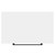 Napoli 390 Gloss White 600mm Wall Mounted Vanity Unit for Countertop Basins with 2 Drawers and Matt Black Handles View from Top