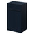 Napoli Deep Blue 500mm Floor Standing Vanity Unit for Countertop Basins with 2 Doors and Gunmetal Grey Handles Right Hand View