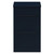 Napoli Deep Blue 500mm Floor Standing Vanity Unit for Countertop Basins with 2 Drawers and Gunmetal Grey Handles Front View