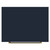 Napoli Deep Blue 500mm Floor Standing Vanity Unit for Countertop Basins with 2 Drawers and Brushed Brass Handles View from Top