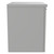 Napoli Gloss Grey Pearl 500mm Wall Mounted Vanity Unit for Countertop Basins with Single Drawer and Brushed Brass Handle Side View
