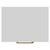 Napoli Gloss Grey Pearl 500mm Wall Mounted Vanity Unit for Countertop Basins with Single Drawer and Brushed Brass Handle View from Top