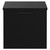 Napoli Nero Oak 500mm Wall Mounted Vanity Unit for Countertop Basins with Single Drawer and Gunmetal Grey Handle Front View
