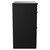 Napoli Nero Oak 800mm Floor Standing Vanity Unit for Countertop Basins with 2 Drawers and Gunmetal Grey Handles Side View