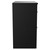 Napoli Nero Oak 800mm Floor Standing Vanity Unit for Countertop Basins with 2 Drawers and Brushed Brass Handles Side View
