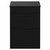 Napoli Nero Oak 600mm Floor Standing Vanity Unit for Countertop Basins with 2 Drawers and Matt Black Handles Front View