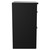 Napoli Nero Oak 600mm Floor Standing Vanity Unit for Countertop Basins with 2 Drawers and Matt Black Handles Side View
