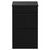 Napoli Nero Oak 500mm Floor Standing Vanity Unit for Countertop Basins with 2 Drawers and Matt Black Handles Front View