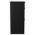 Napoli Nero Oak 500mm Floor Standing Vanity Unit for Countertop Basins with 2 Drawers and Matt Black Handles Side View