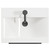 Napoli Nero Oak 500mm Floor Standing Vanity Unit with 1 Tap Hole Basin and 2 Drawers with Matt Black Handles View from Top