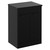 Napoli Nero Oak 600mm Floor Standing Vanity Unit for Countertop Basins with 2 Doors and Gunmetal Grey Handles Left Hand View