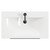 Napoli Bordalino Oak 800mm Wall Mounted Vanity Unit with 1 Tap Hole Basin and 2 Drawers with Gunmetal Grey Handles View from Top