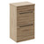 Napoli Bordalino Oak 500mm Floor Standing Vanity Unit for Countertop Basins with 2 Drawers and Gunmetal Grey Handles Left Hand View